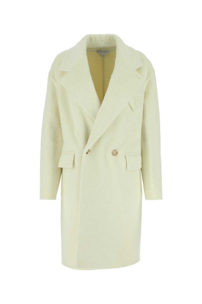 Ivory Wool Blend Coat 7112 Cappotti