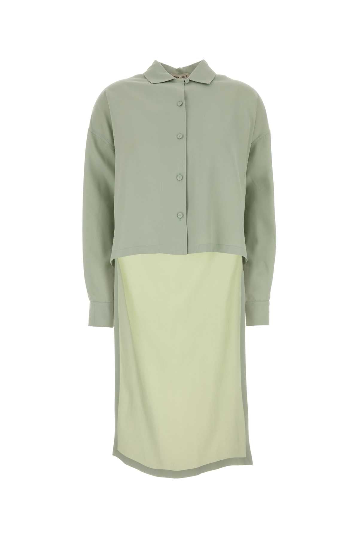 A02120128 0340 Verde Exterior: Viscose Camicie