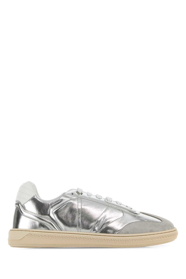 Versace Free Exterior: 100% Calf sneaker in silver