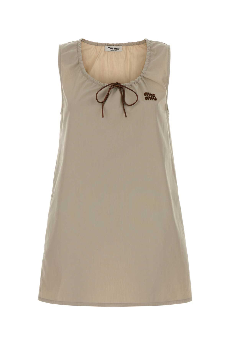 Miu Miu 75% Cotton dress in beige