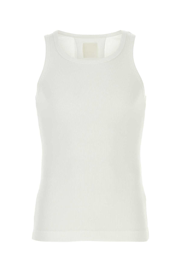 Givenchy 98% Cotton tank top in white