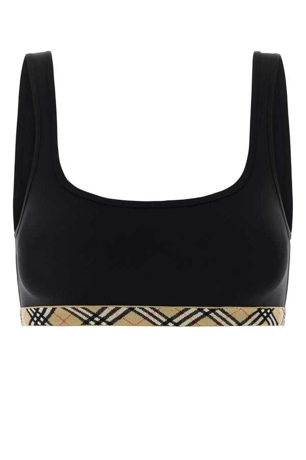 Burberry 84% Nylon 16% Elastane bikini top in black