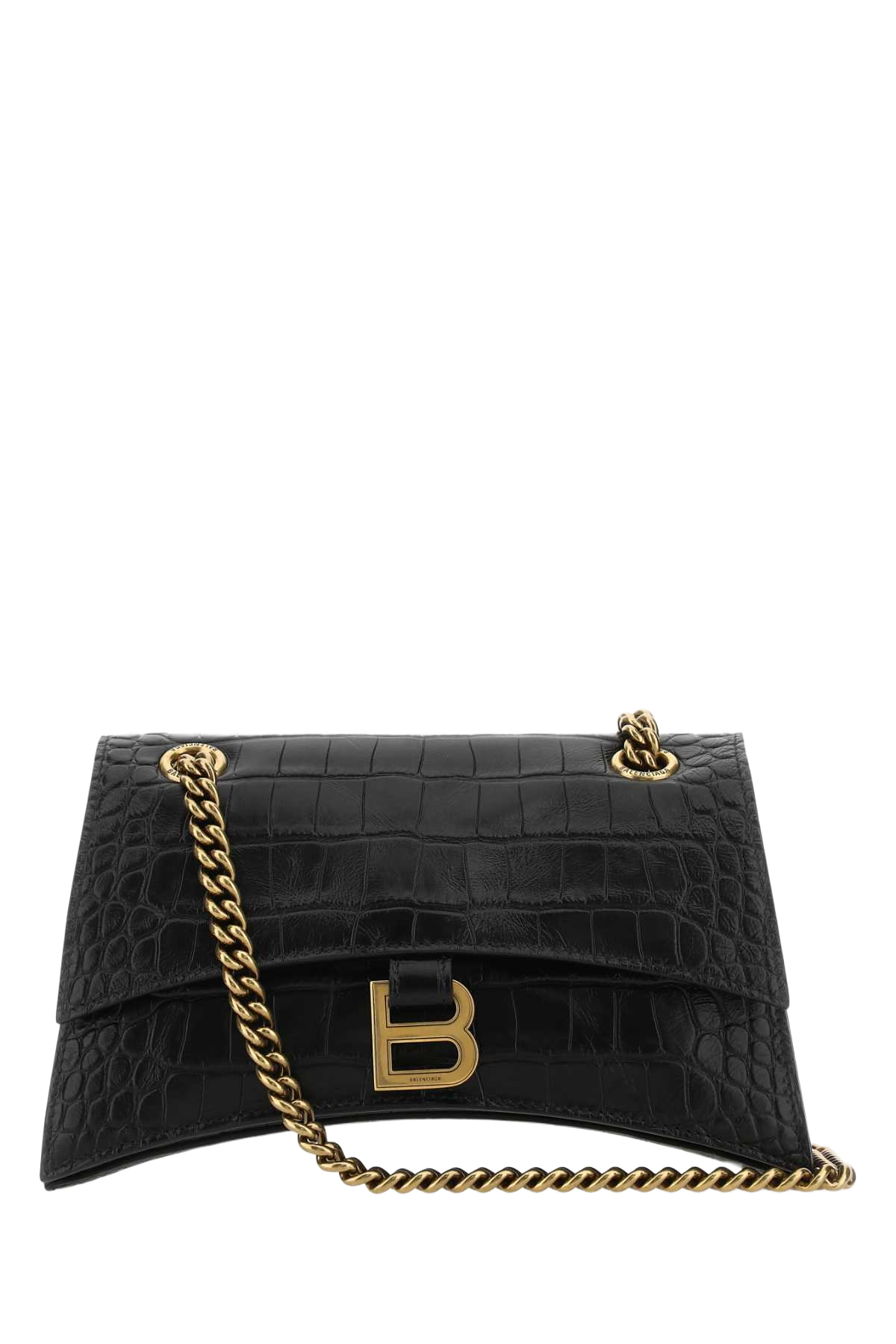 Black Leather Crush S Shoulder Bag T Domesticated Calf Le Clutch