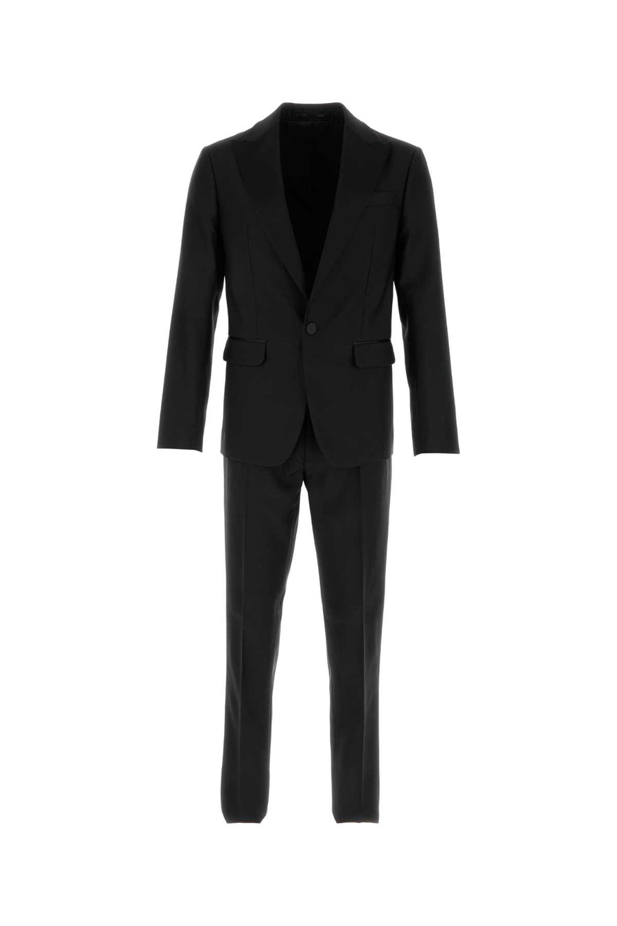 Dsquared2 Suit Exterior: 65% Virgin wool 35% Silk; Lining: 100% Polyester pant suit in black