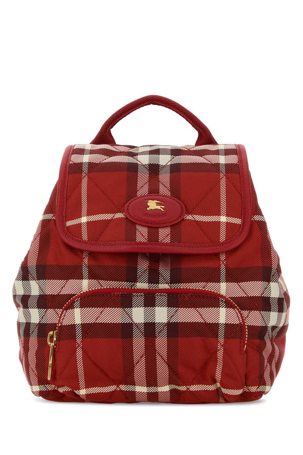 Burberry Backpack 100% Polyamide (Nylon) backpack in red