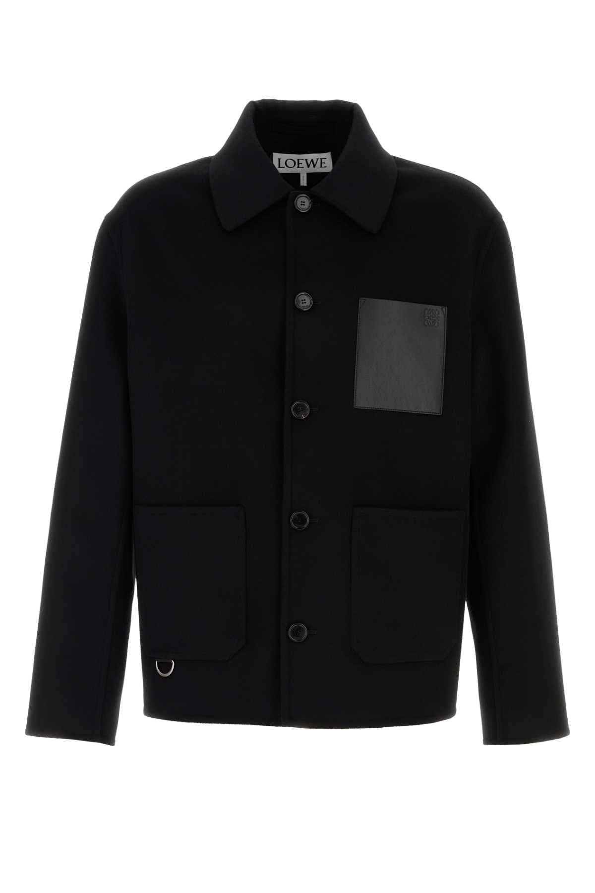 H526y02w93 Black Exterior: Wool Cashmere Giubbini
