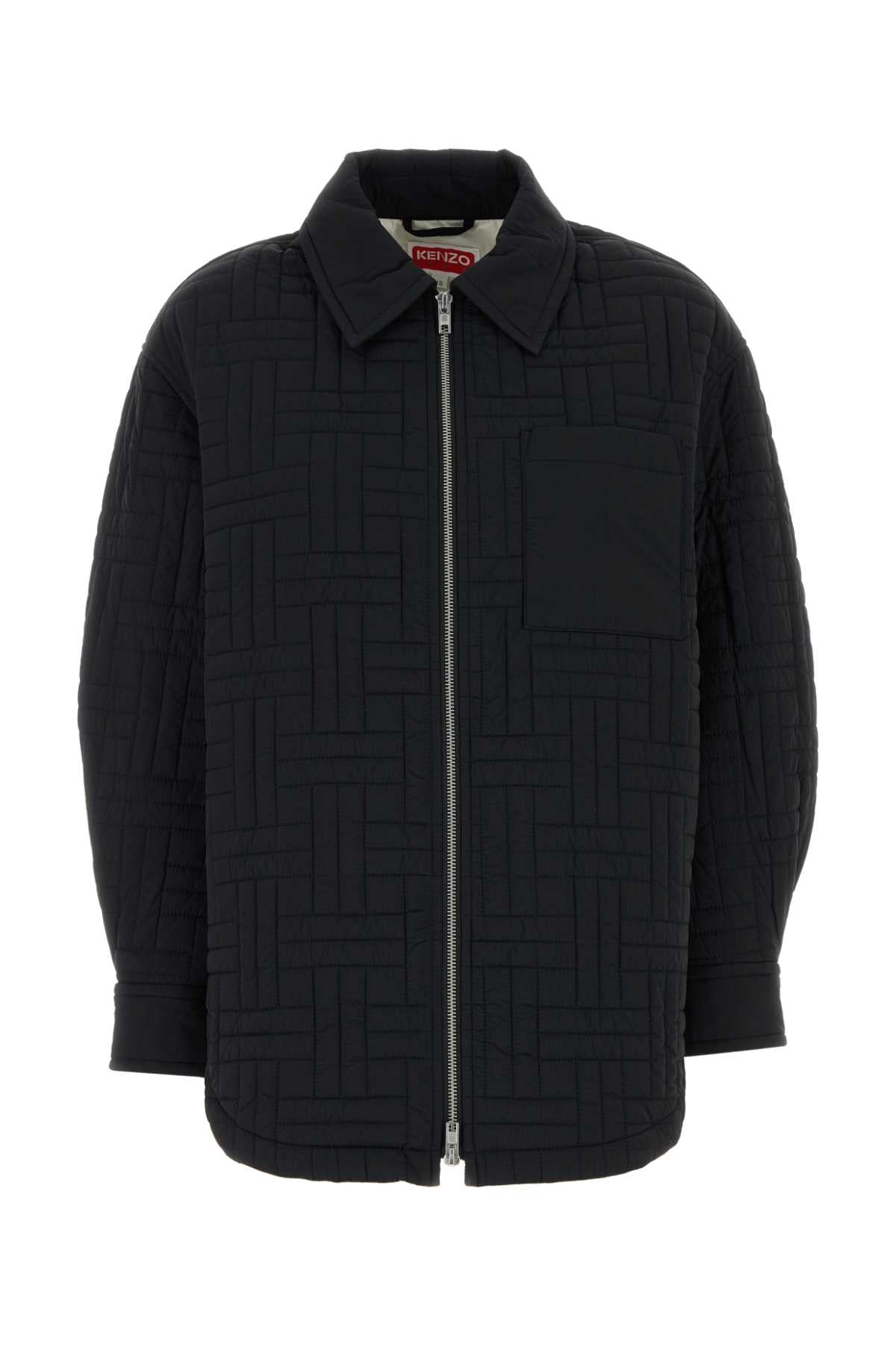Black Nylon Oversize Jacket Giubbini