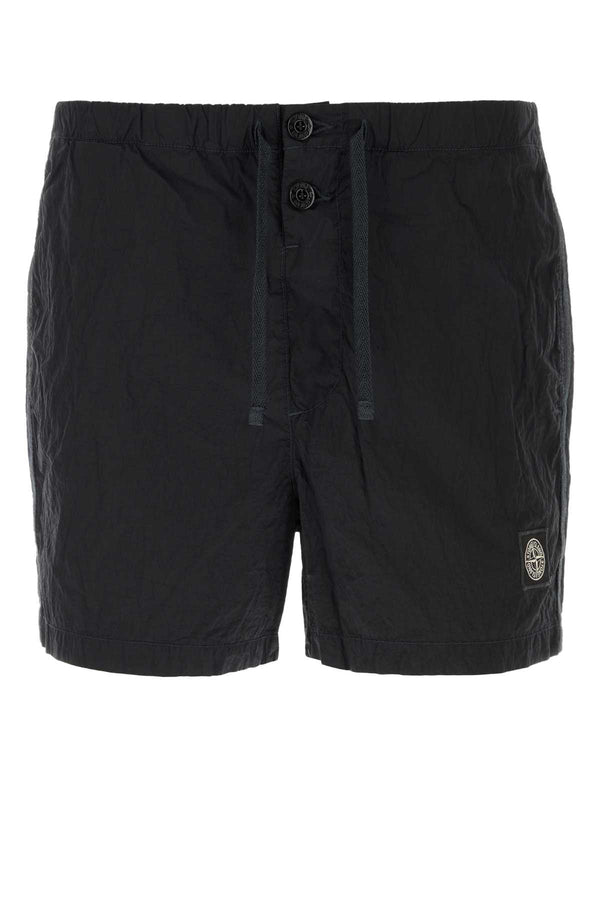Stone Island 100% Polyamide shorts in navy