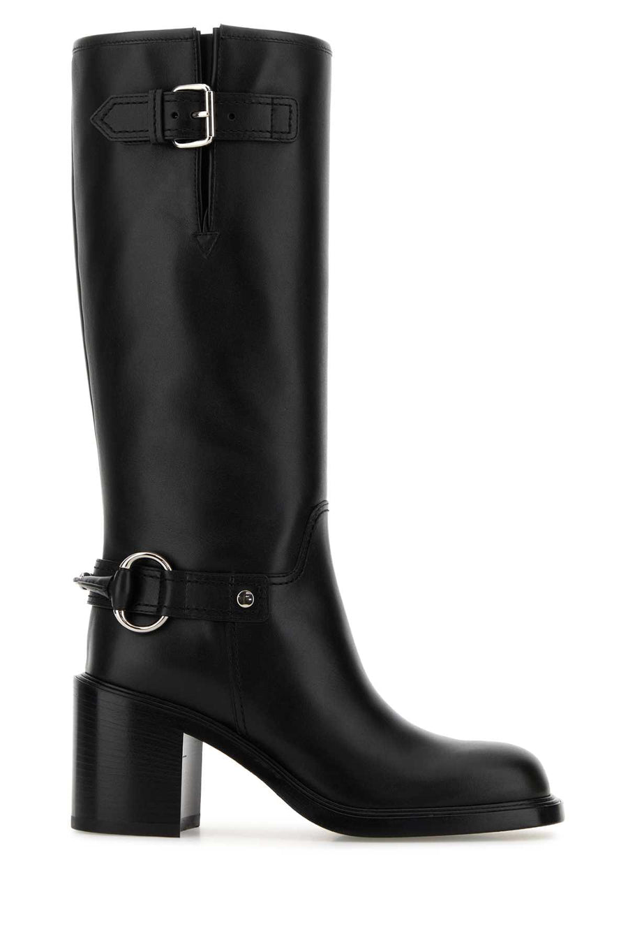 Gucci Exterior: 100% Leather boot in black