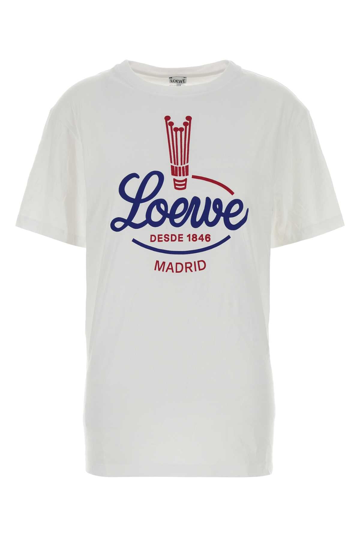 White Exterior: Polyester Cotton T-shirt