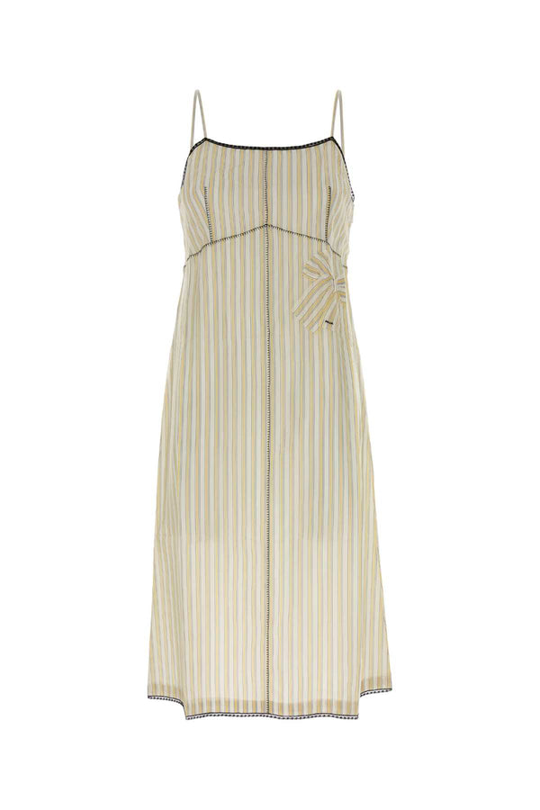 Prada Exterior: 100% Cupro. Lining: 60% Cupro dress in yellow