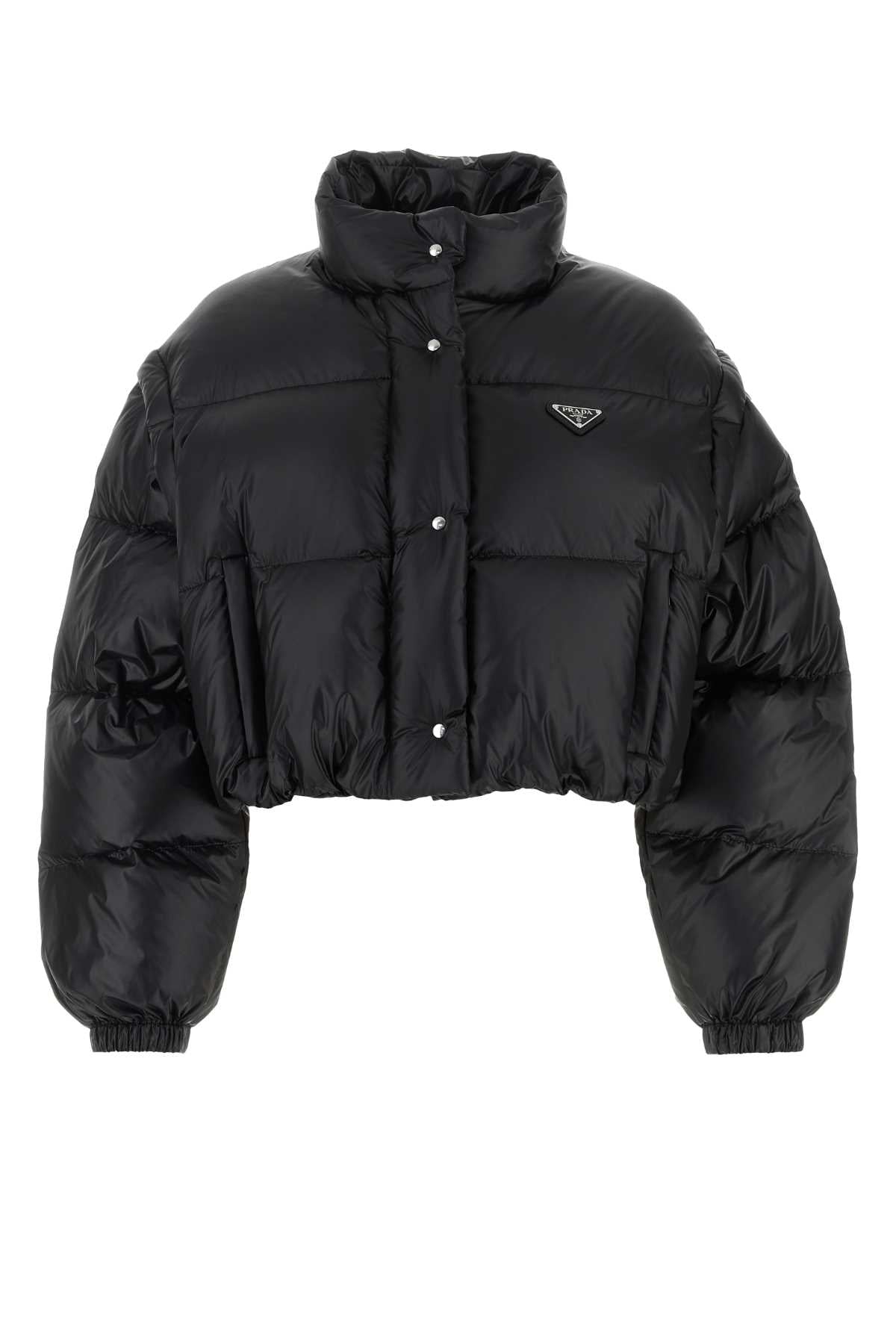 Black Nylon Down Jacket F0002 Poliammidericiclata Piumini