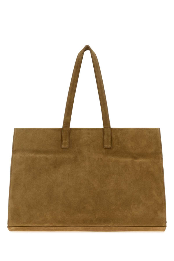 Gimaguas Shopper 100% Suede tote bag in camel