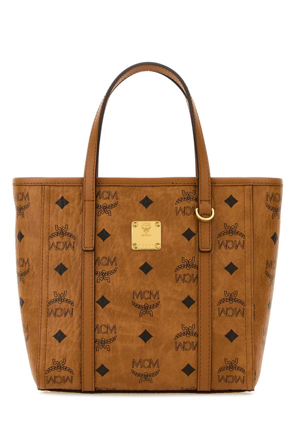 MCM Toni Exterior: 100% Fabric tote bag in cognac