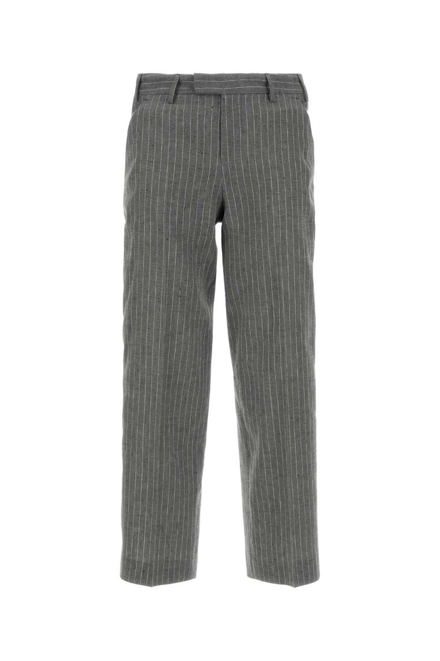 Pt Torino 55% Linen 45% Cotton trousers in gray