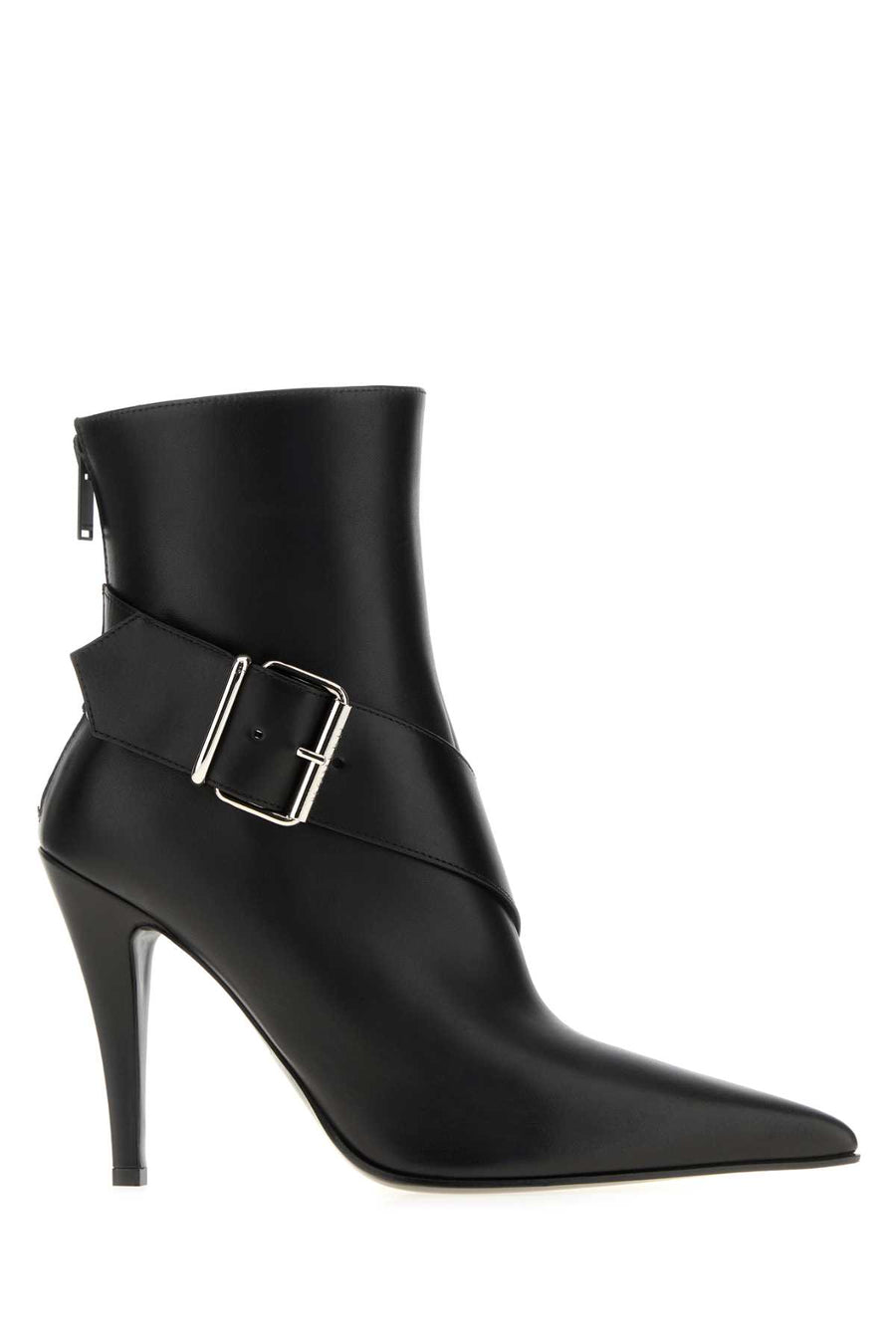 Alexander McQueen Exterior: 100% Leather ankle boot in black