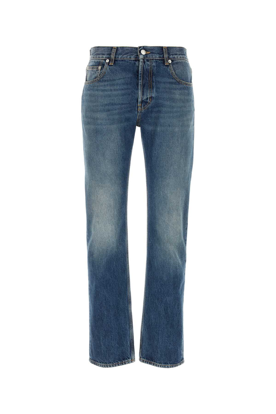 Alexander McQueen 100% Cotton jeans in blue
