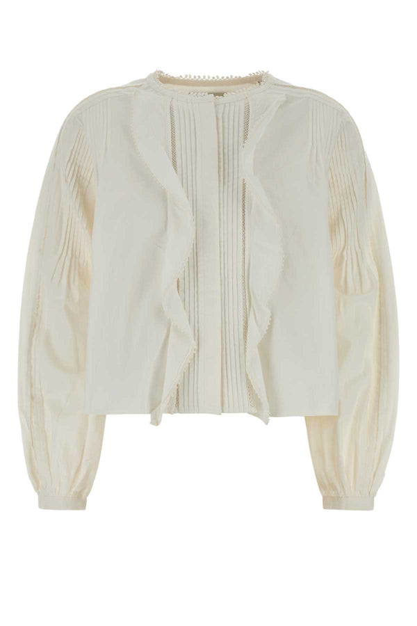 Isabel Marant 100% cotton (main) blouse in white