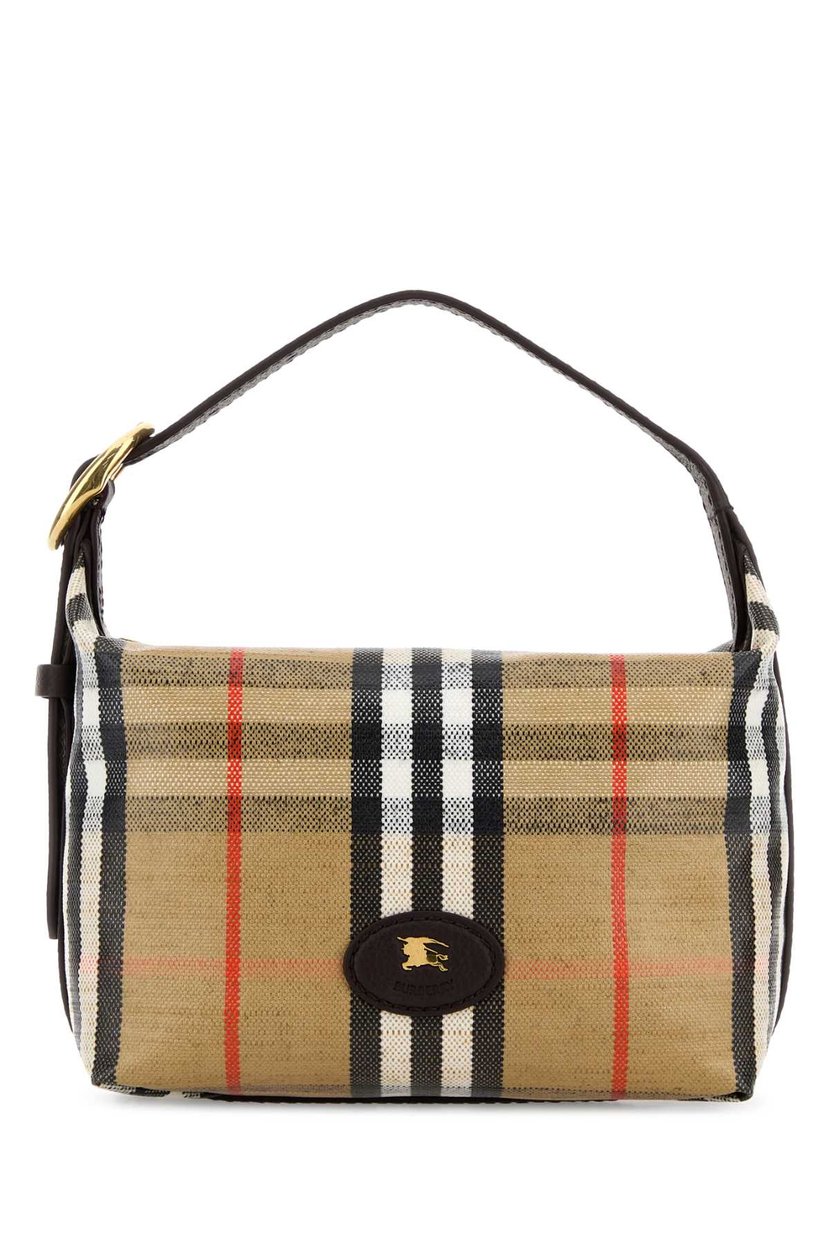 Printed Canvas Highlands Handbag Sandpeat Cotton Viscose Linen Borse A Mano