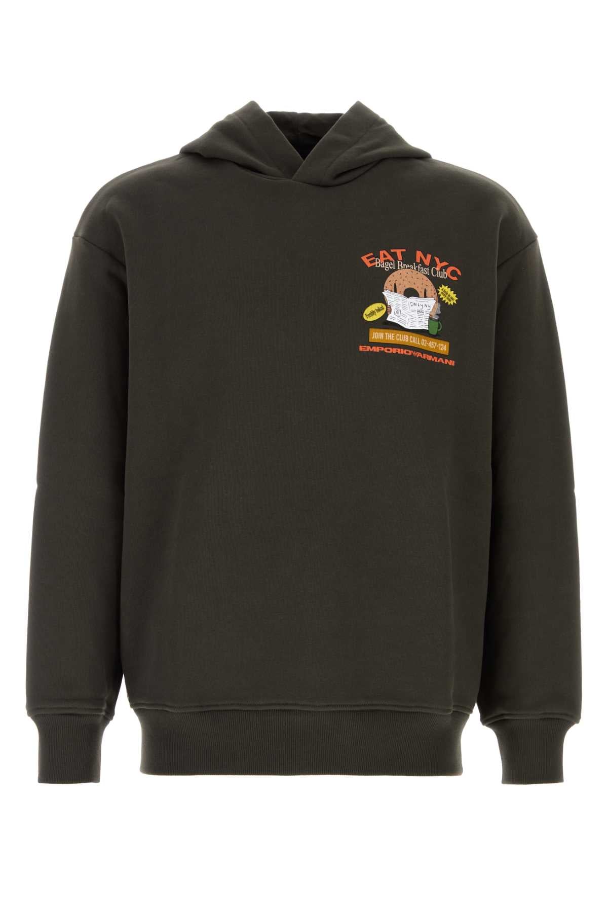 Charcoal Cotton Sweatshirt M8251 Exterior: Maglie