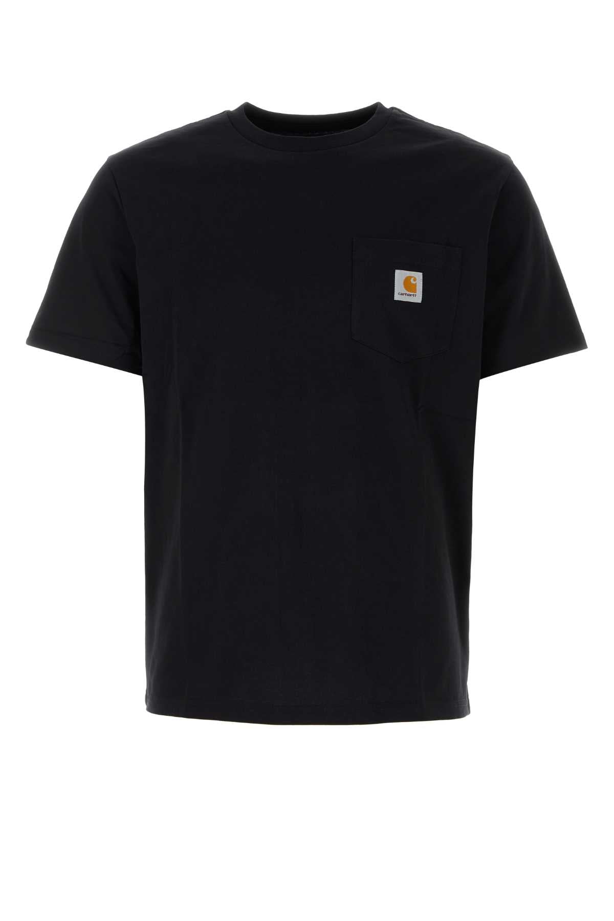 Black Cotton Single Jersey T-shirt
