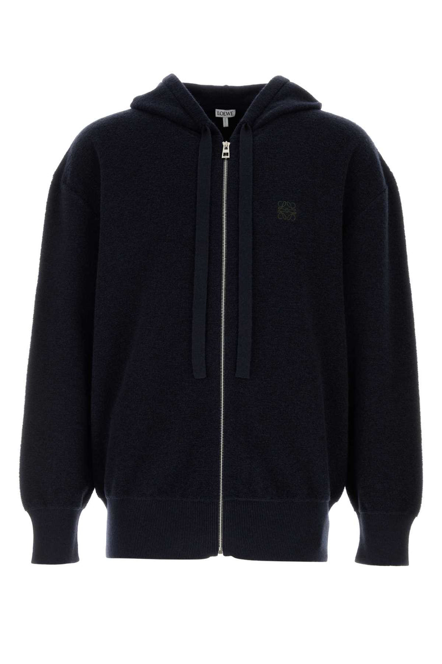 Loewe Hoodie 100% Wool hoodie in navy