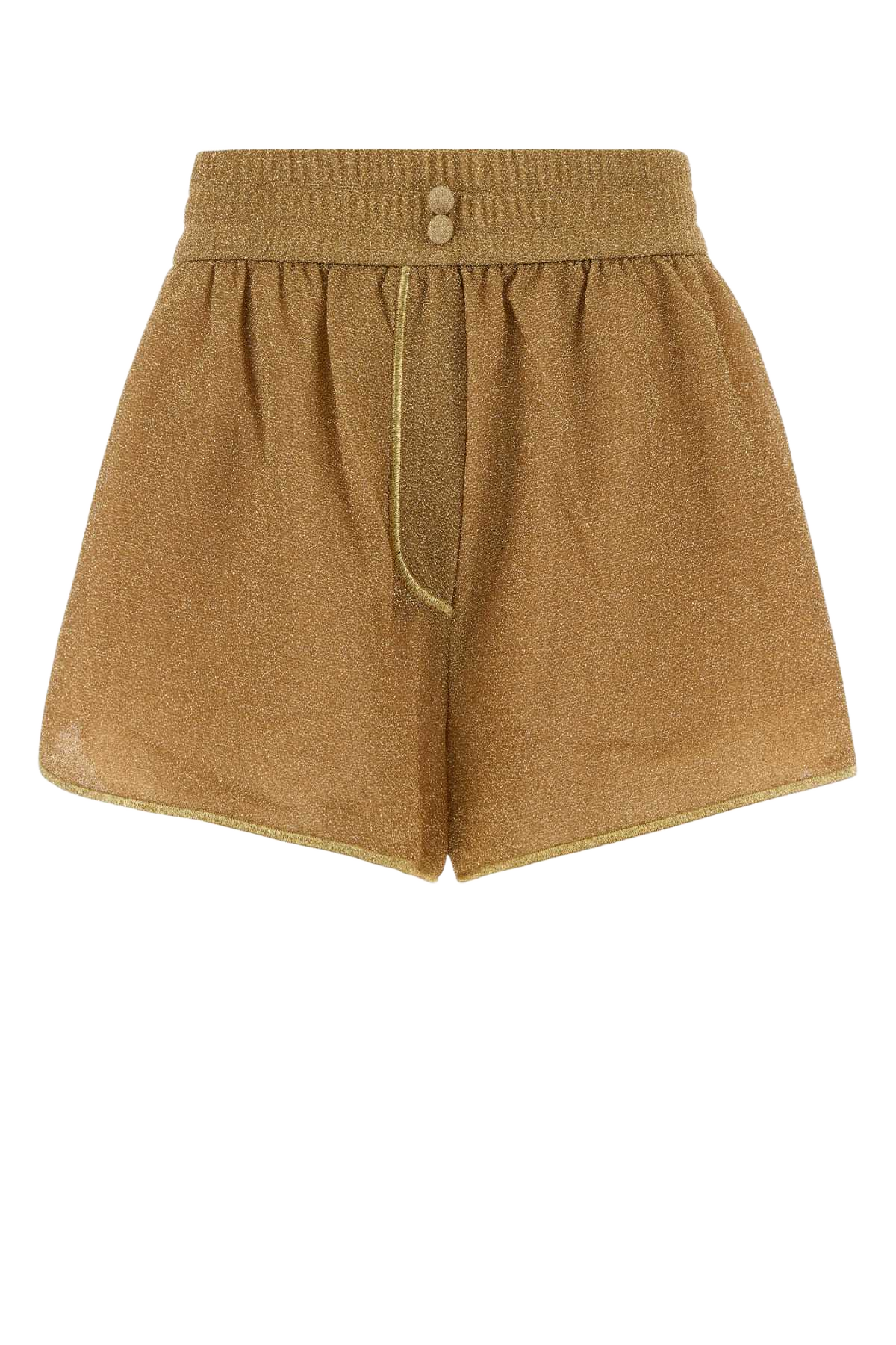 Gold Nylon Blend Shorts Costumi Da Bagno