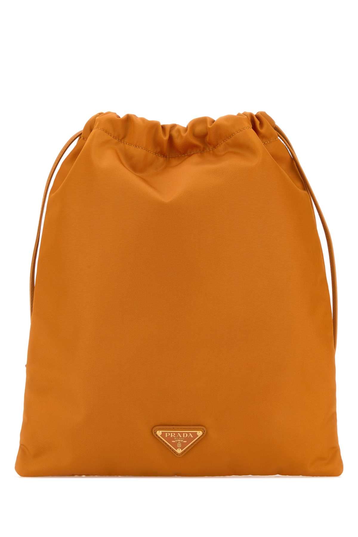 Orange Fabric Pouch Ambra Beauty