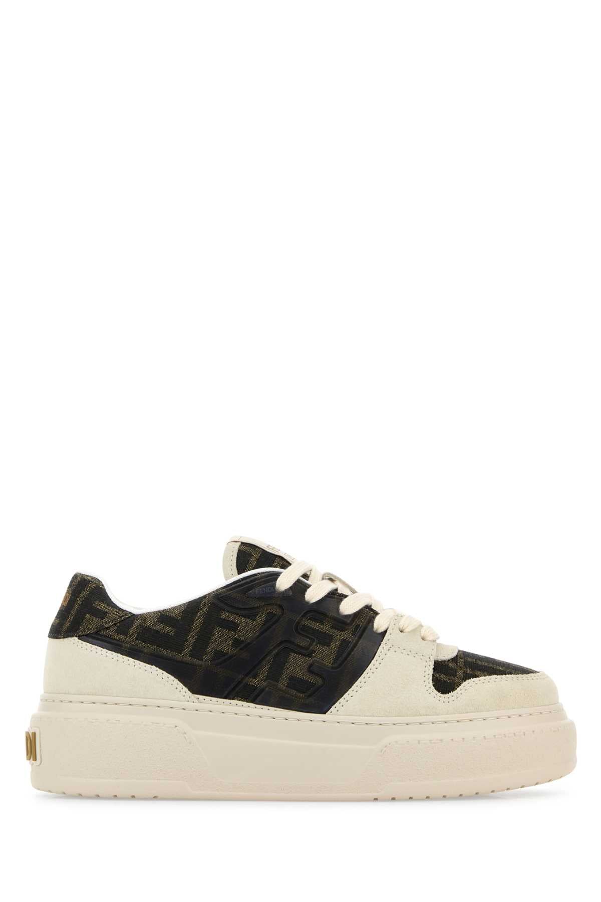 Crem+tabac.ner+ambra Sneaker