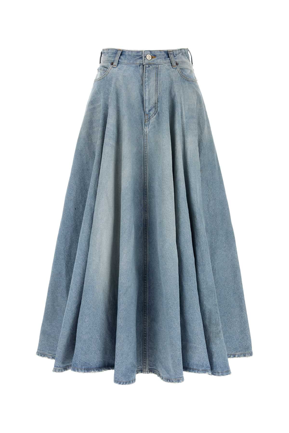 Dirty Light Blue Gonne
