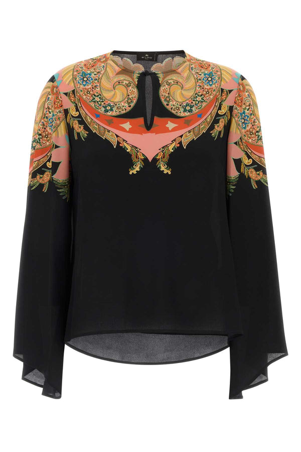 Etro Donna 100% Silk blouse in black