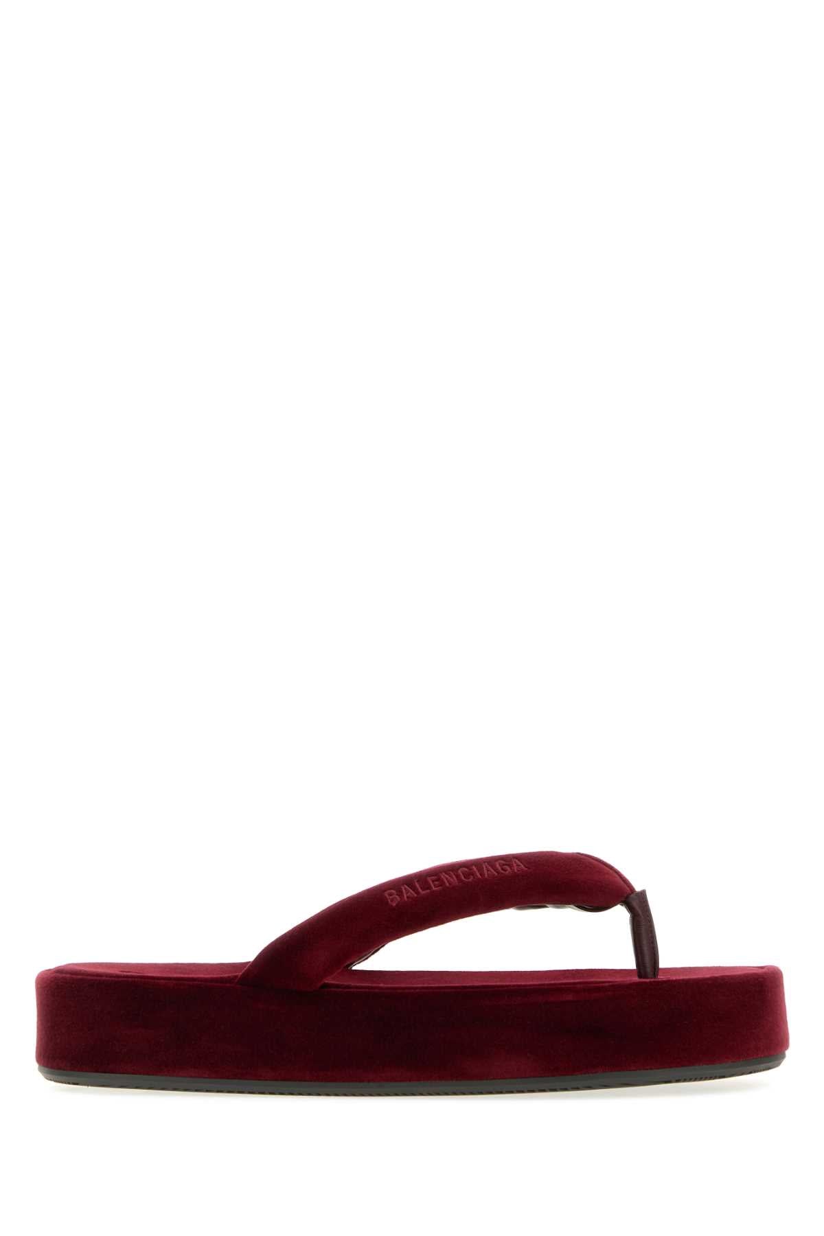 Burgundy Slippers