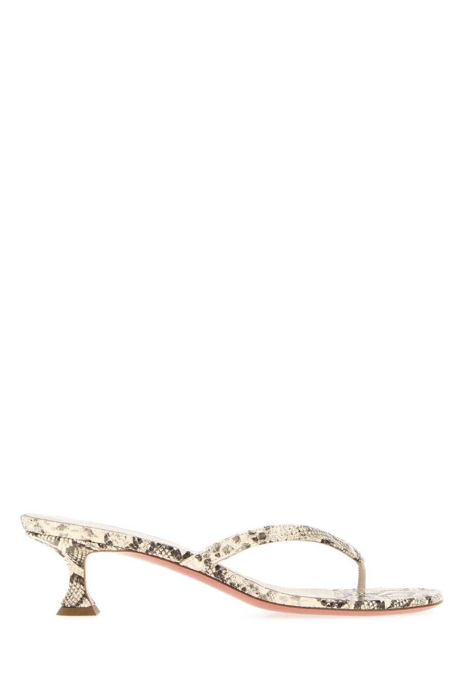 Amina Muaddi Thong Exterior: 100% Leather thong sandal in multicolor