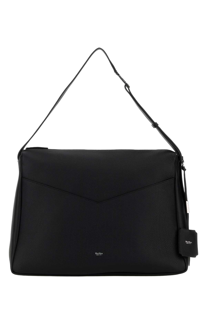 Black Leather Kipperl Shoulder Bag Nero Borse A Mano