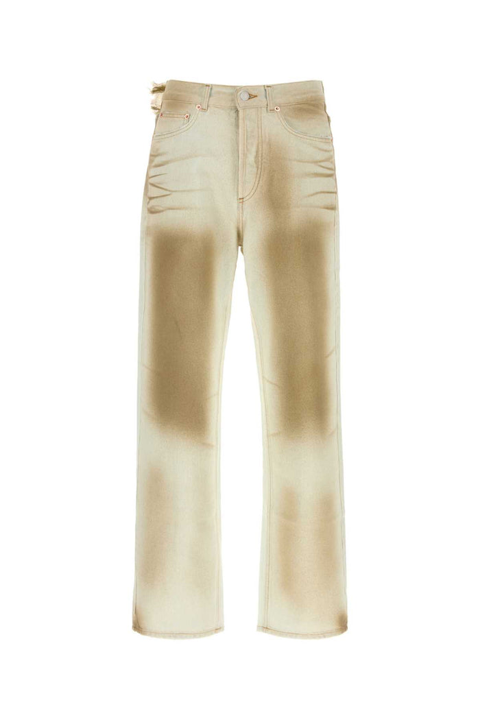 Two-Tone Denim Jeans 87_filthy White Exterior: Cotton