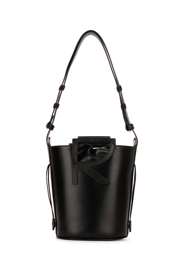 Roger Vivier Leather bucket bag in black