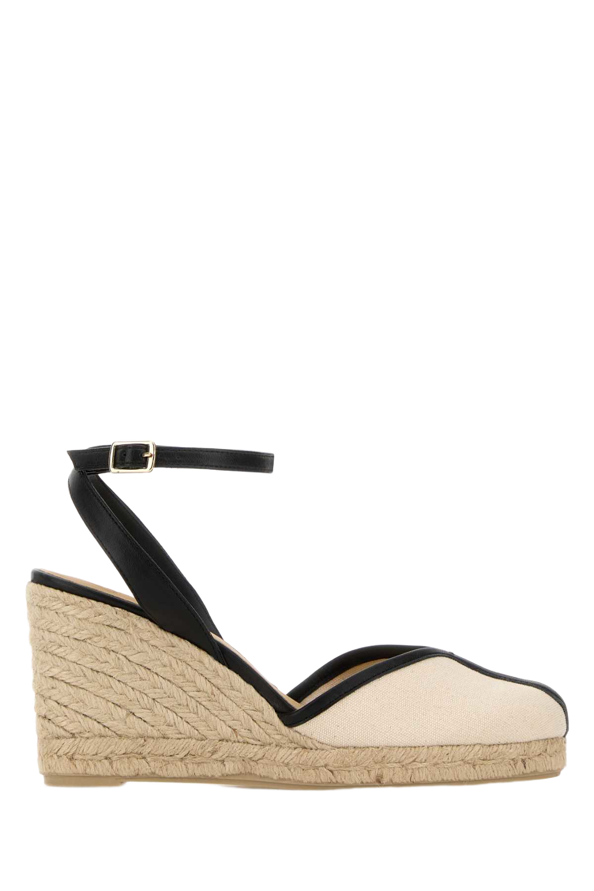 Ivory Canvas Cecilia Wedges Crudo Espadrillas
