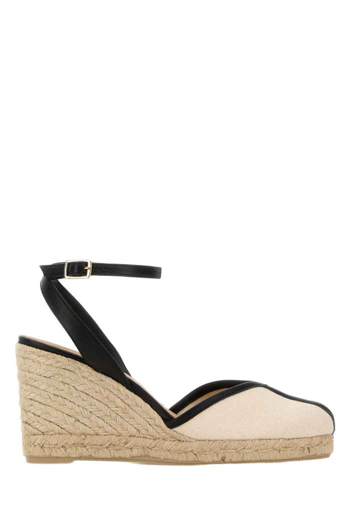 Ivory Canvas Cecilia Wedges Crudo Espadrillas