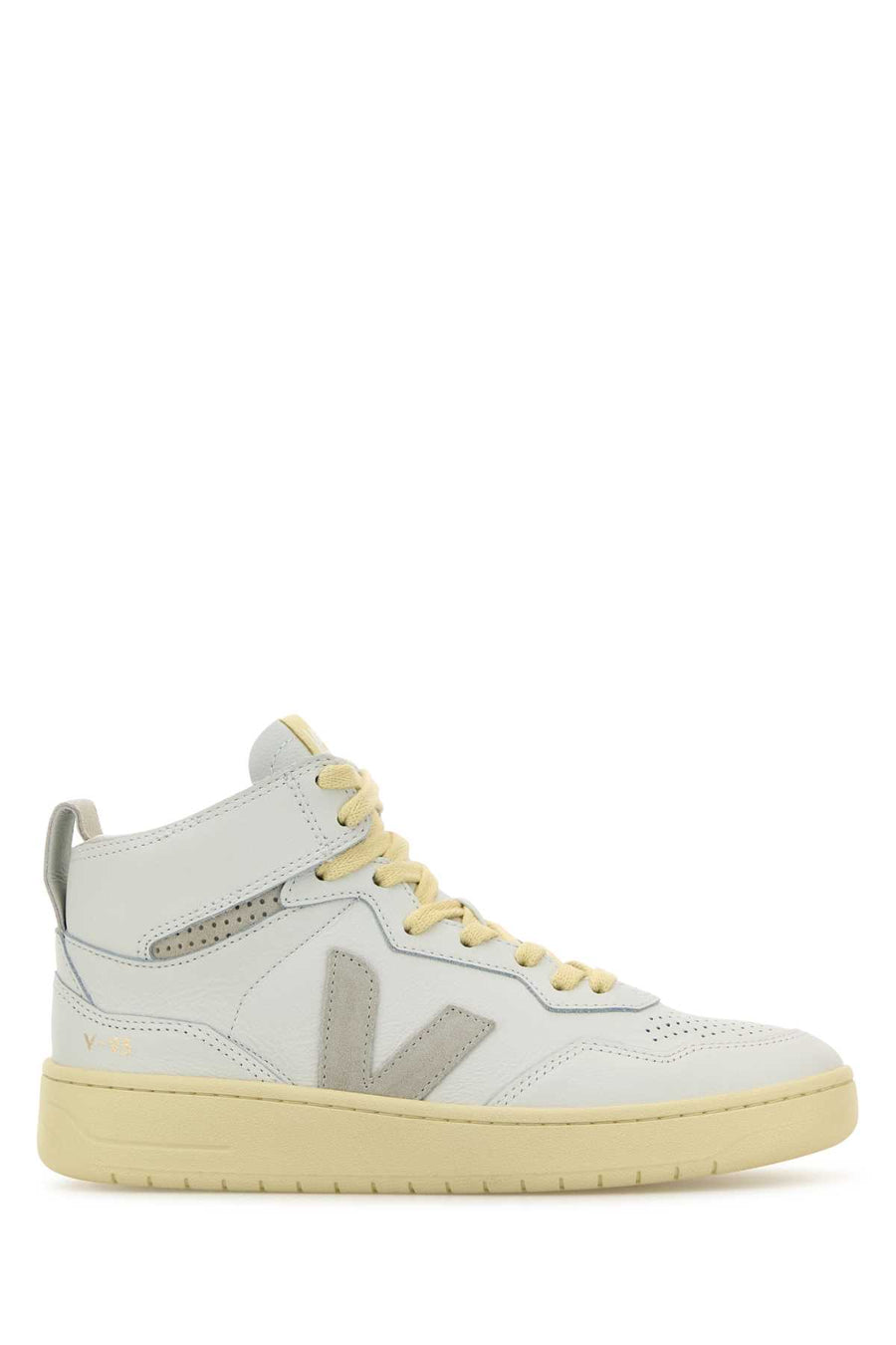 Veja Exterior: 100% Leather sneakers in white