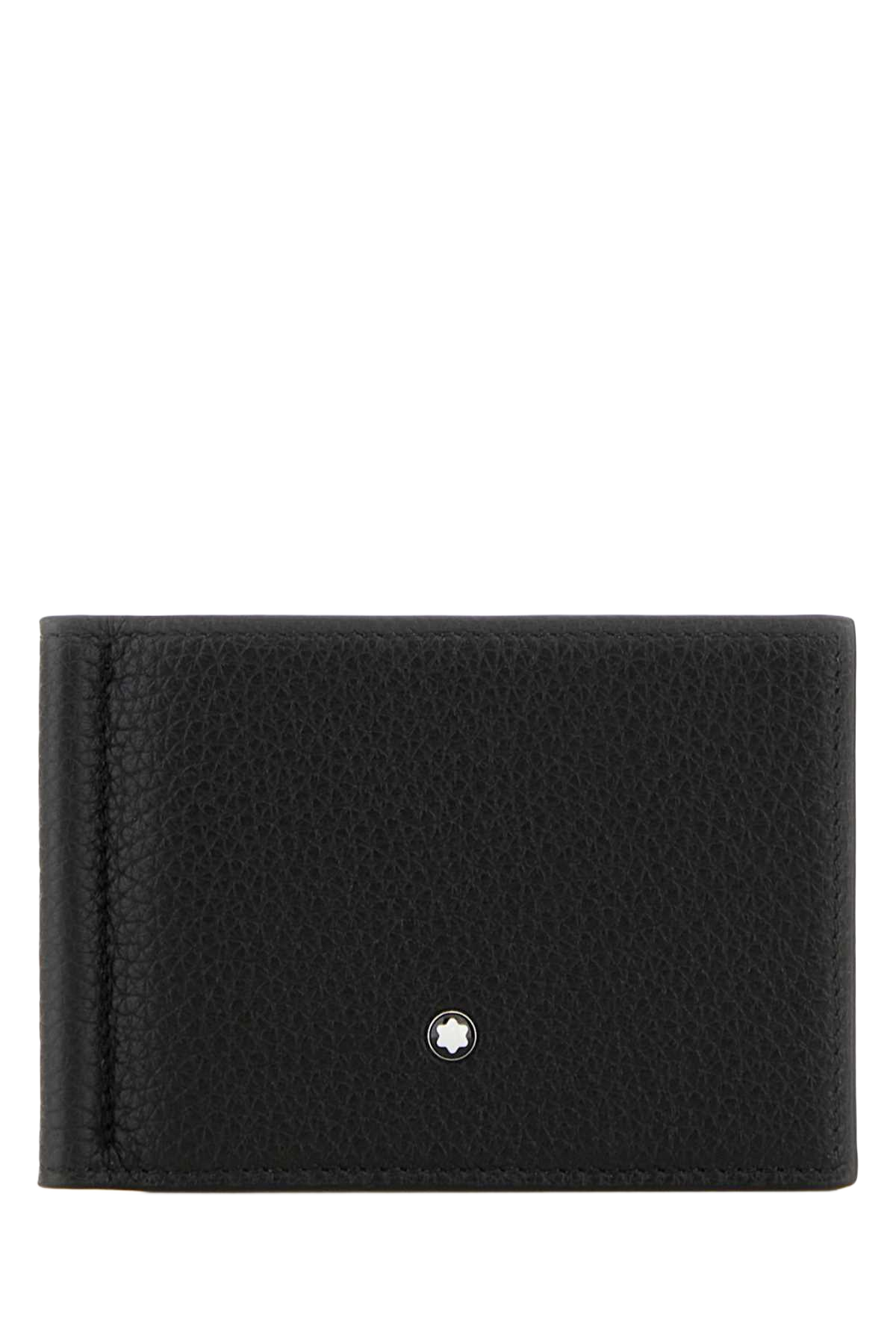 Black Leather Card Holder 000 Portafogli