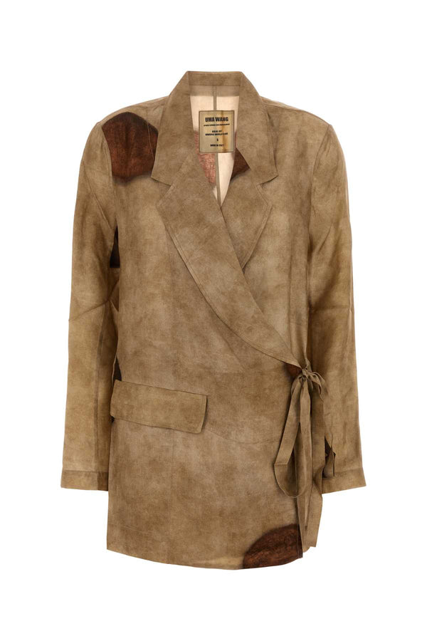 Uma Wang 50% Viscose blazer in beige