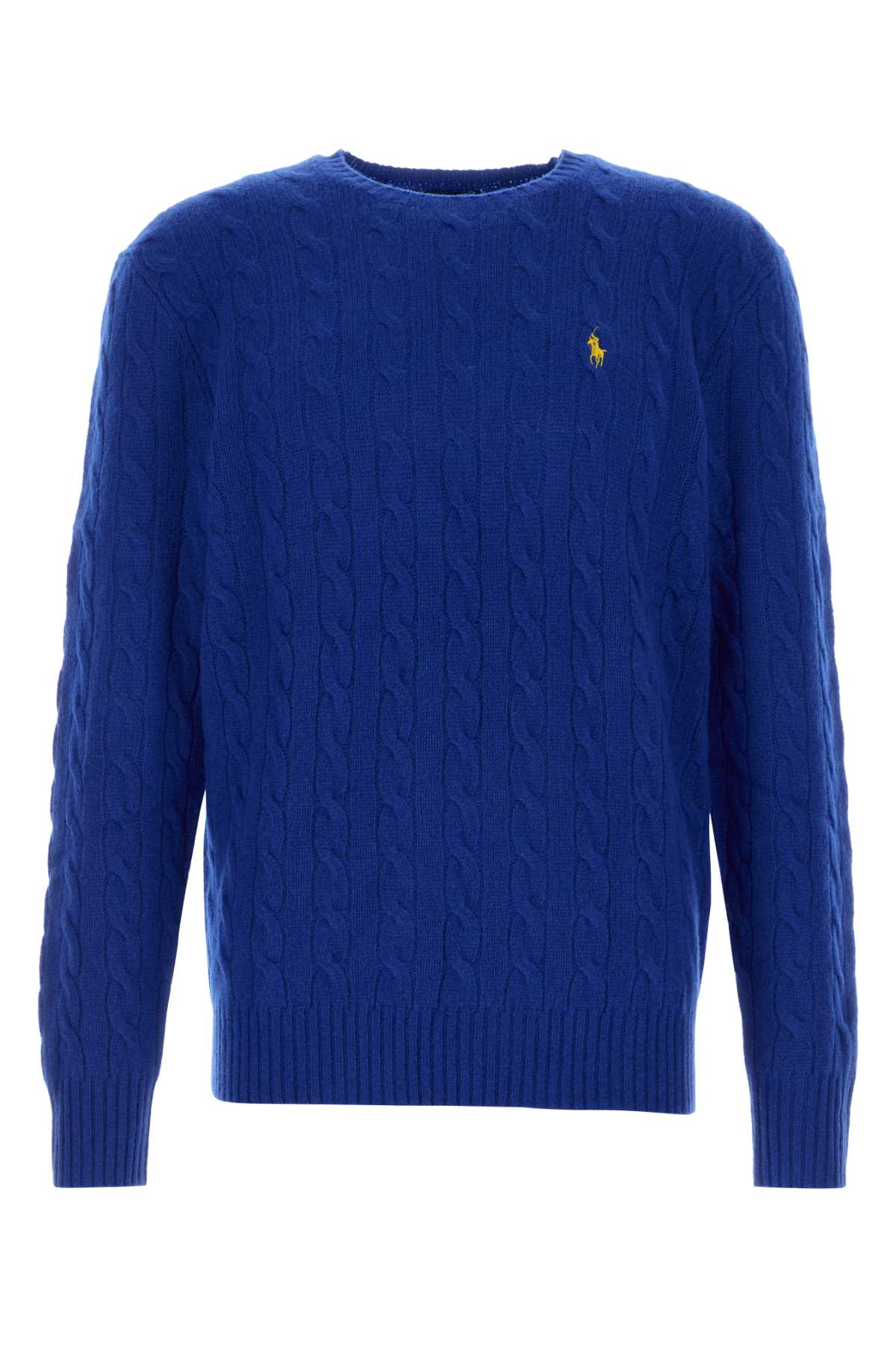 Electric Blue Wool Blend Sweater Sapphirestar Exterior: Cashmere Maglieria