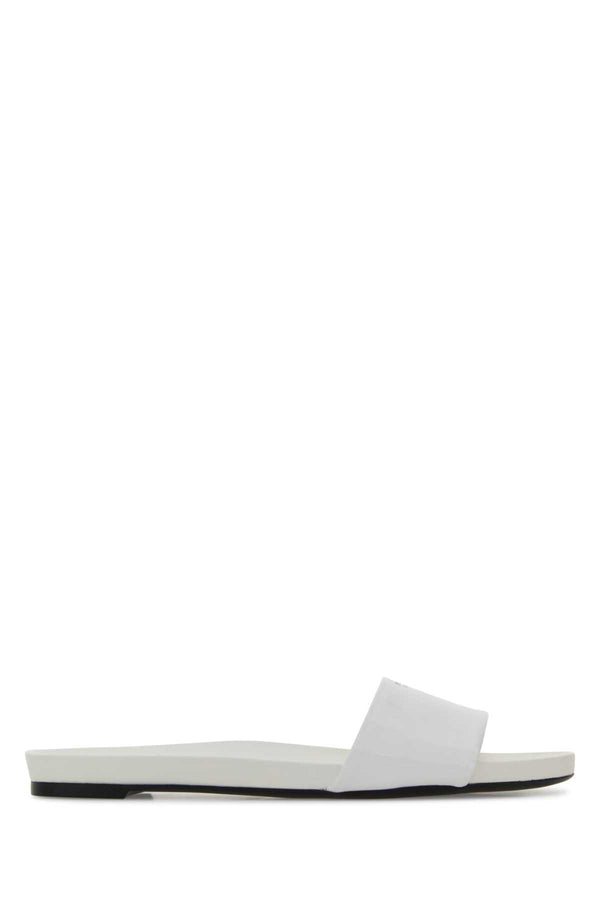 Prada Exterior: 100% Leather slipper in white