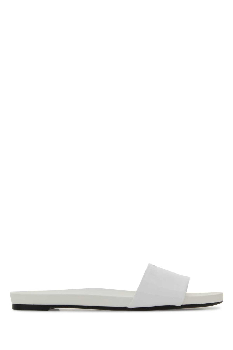 Prada Exterior: 100% Leather slipper in white