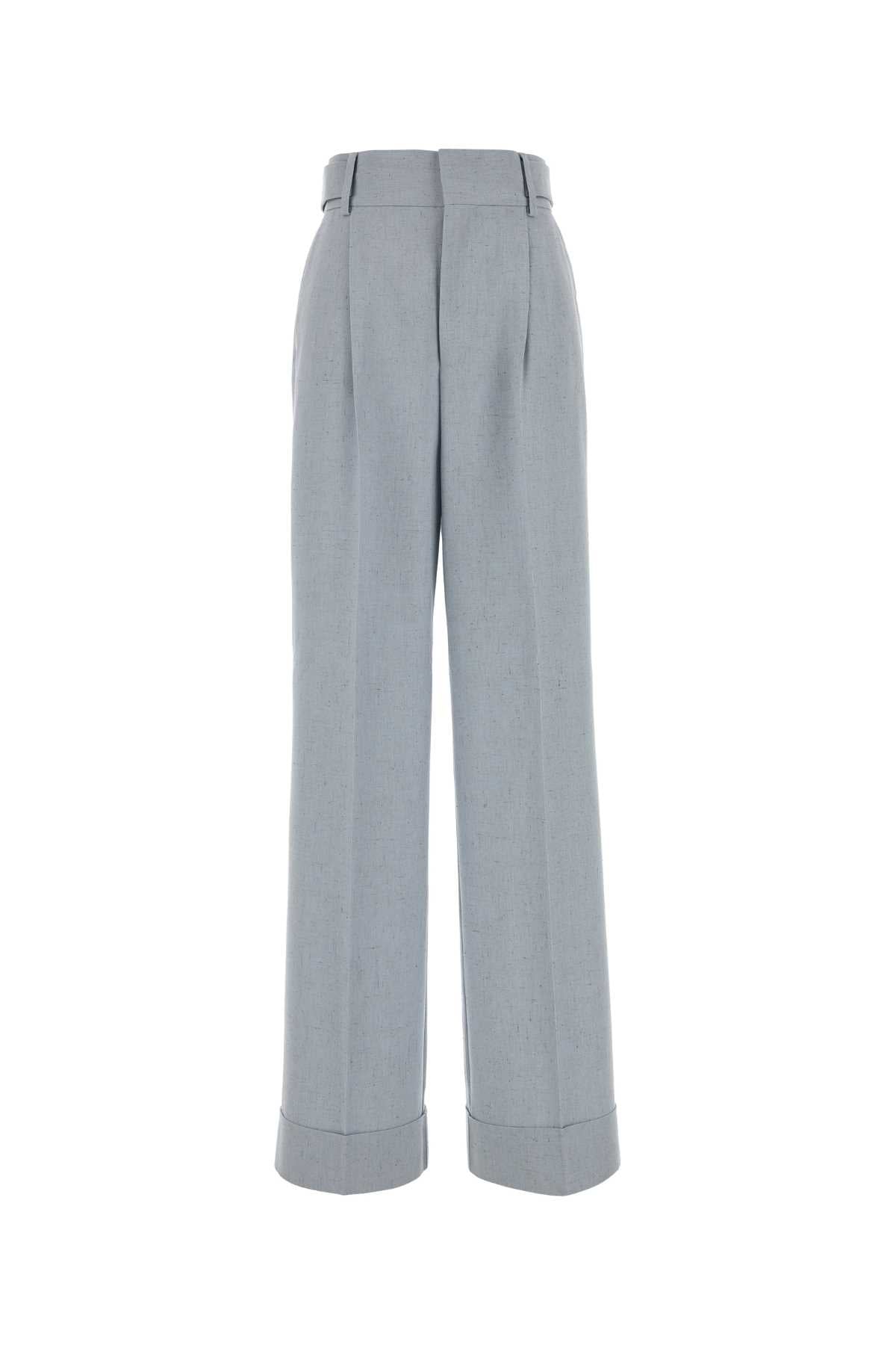 Melange Light-Blue Jersey Pant Azzurro Viplse Pantaloni