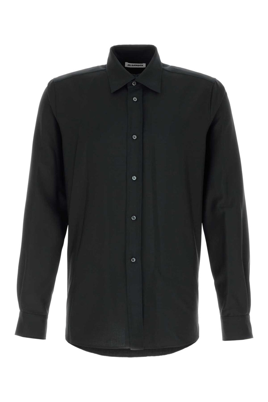 Jil Sander 73% Virgin wool 27% Mohair shirt in black
