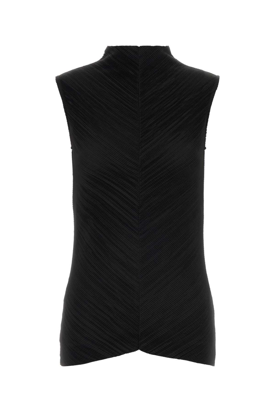 Calvin Klein Plisse 100% Polyester tank top in black