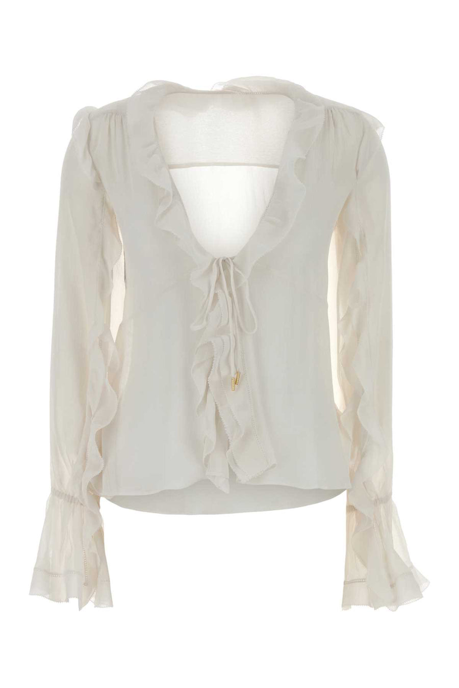 Alberta Ferretti 70% Acetate 30% Silk shirt in white