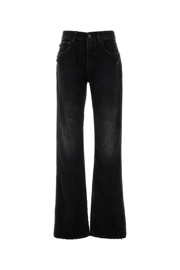 Balenciaga Straight 100% Cotton jeans in black