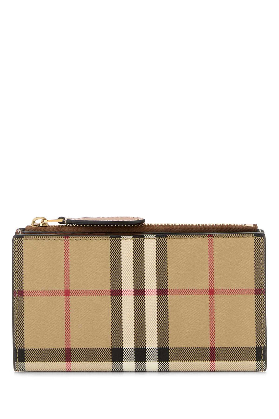 Burberry Bifold 55% Polyurethane wallet in beige